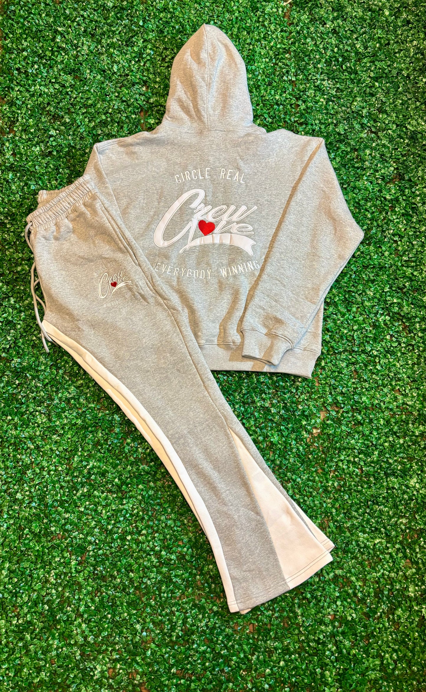 Flared Leg Sweatsuit (Gray)