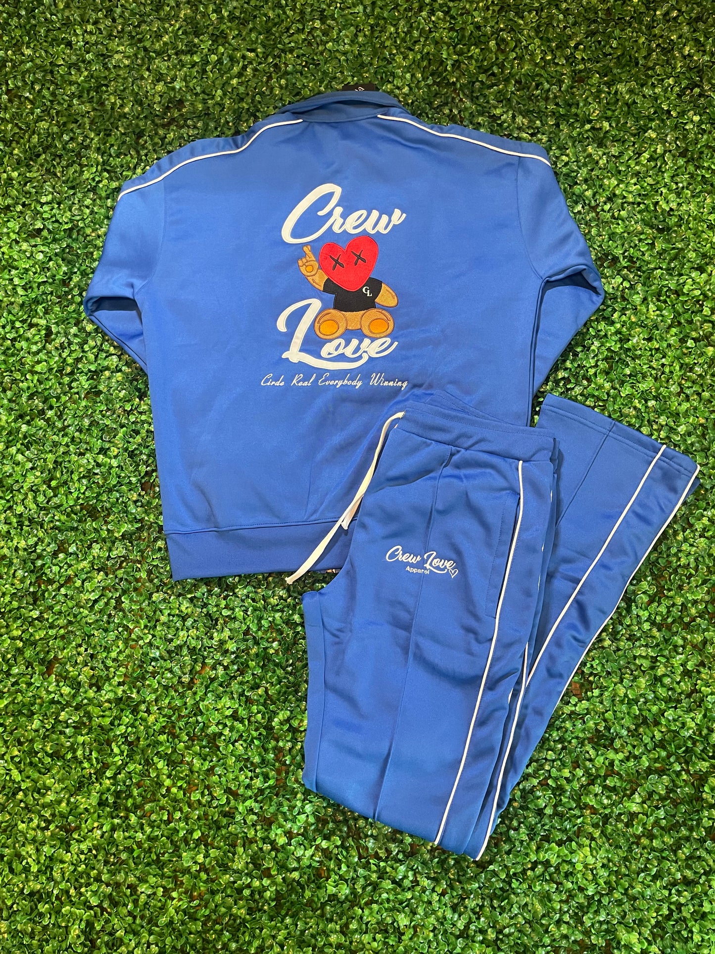 Royal Blue Stacked Tracksuit (Slim Fit)