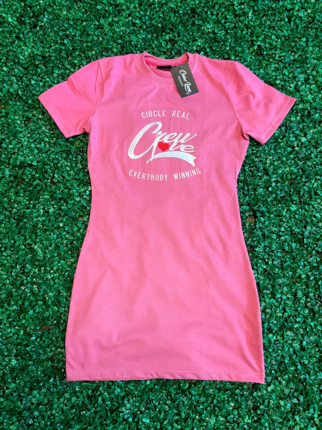 Fitted T-shirt Dress (Pink)