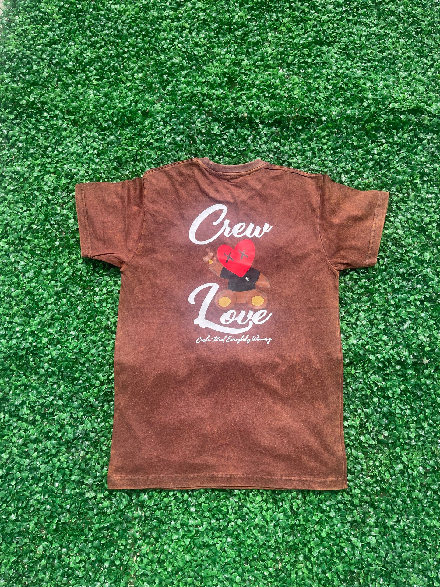 Acid Wash Tee (Brown)