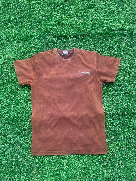 Acid Wash Tee (Brown)