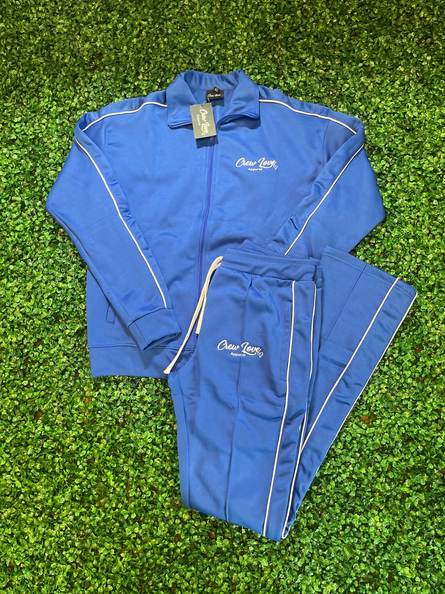 Royal Blue Stacked Tracksuit (Slim Fit)