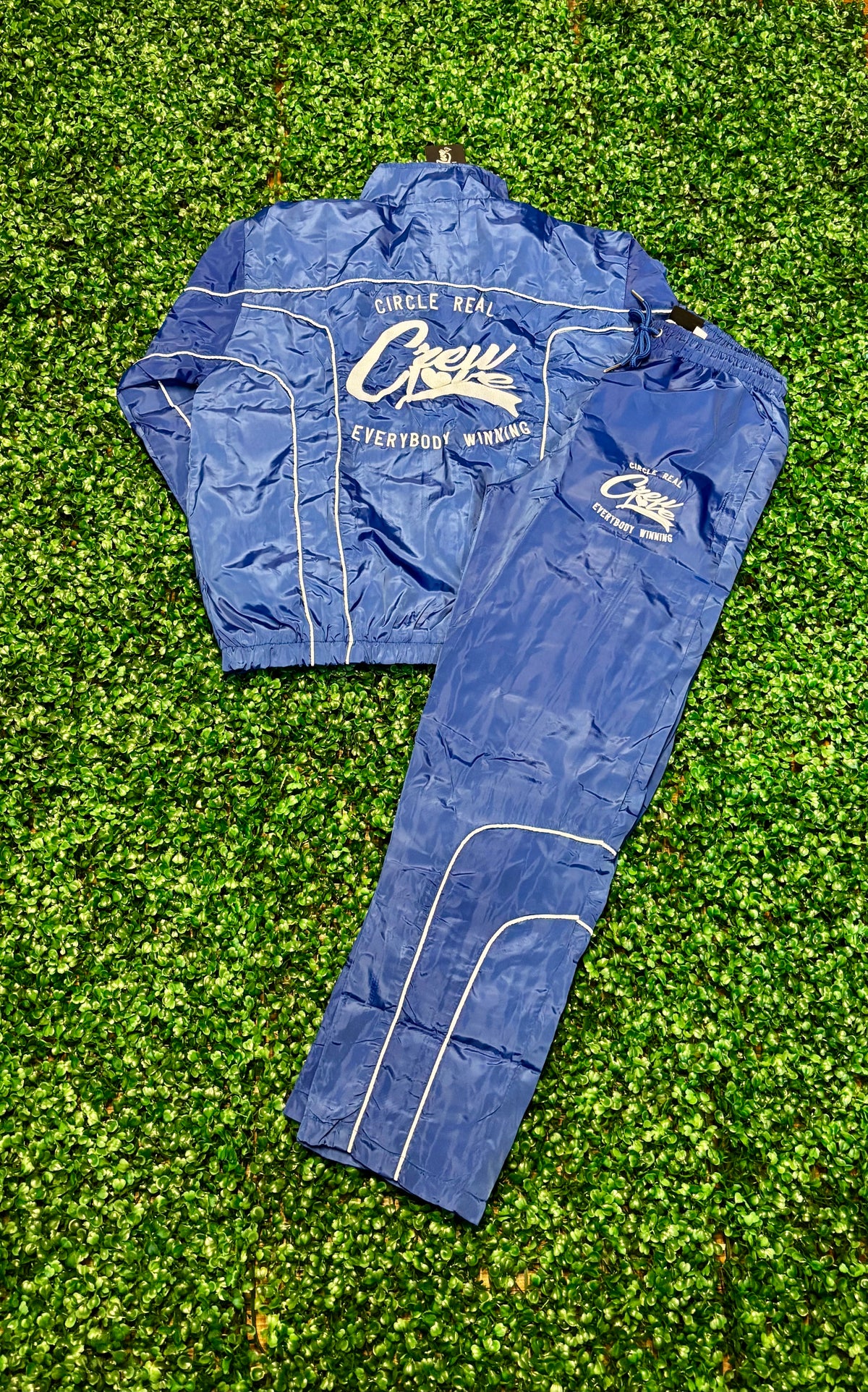 Retro Windbreaker Tracksuit (Royal)