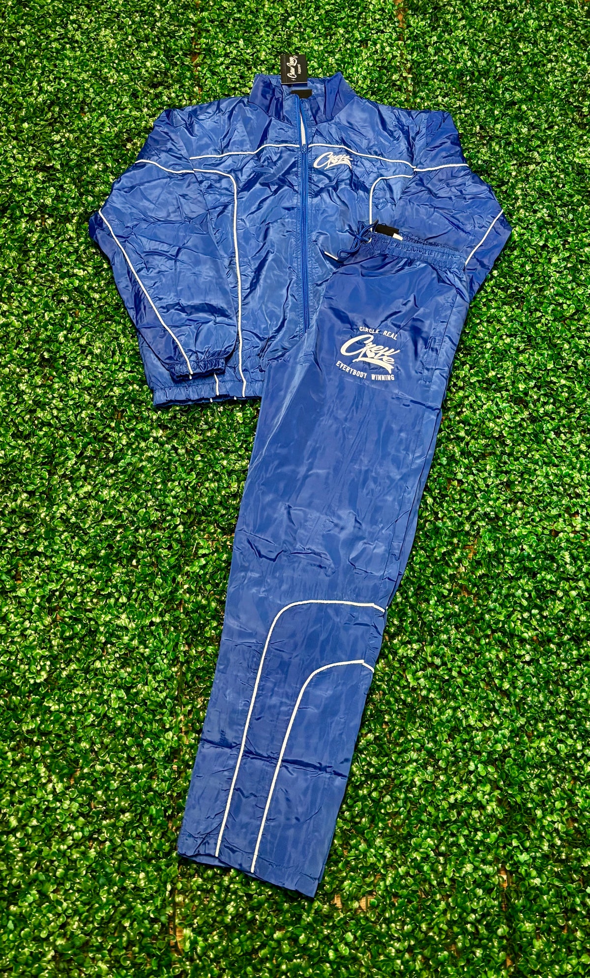 Retro Windbreaker Tracksuit (Royal)