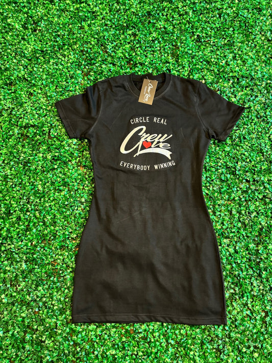 Fitted T-shirt Dress (Black)