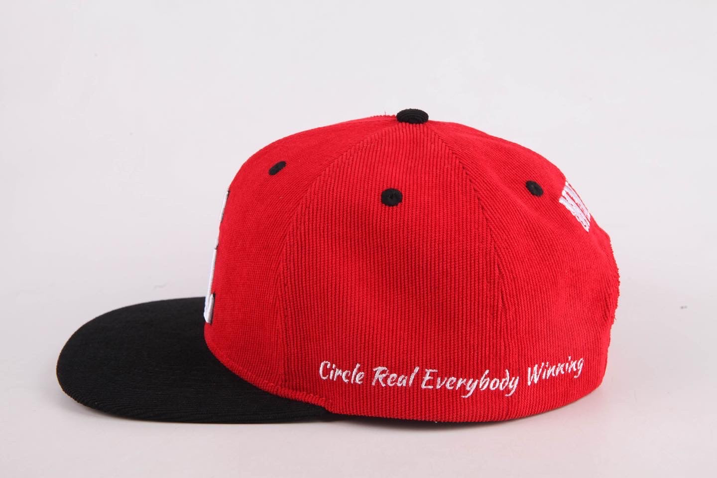 "Fire Red" Corduroy Snapback