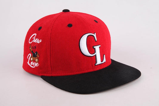 "Fire Red" Corduroy Snapback