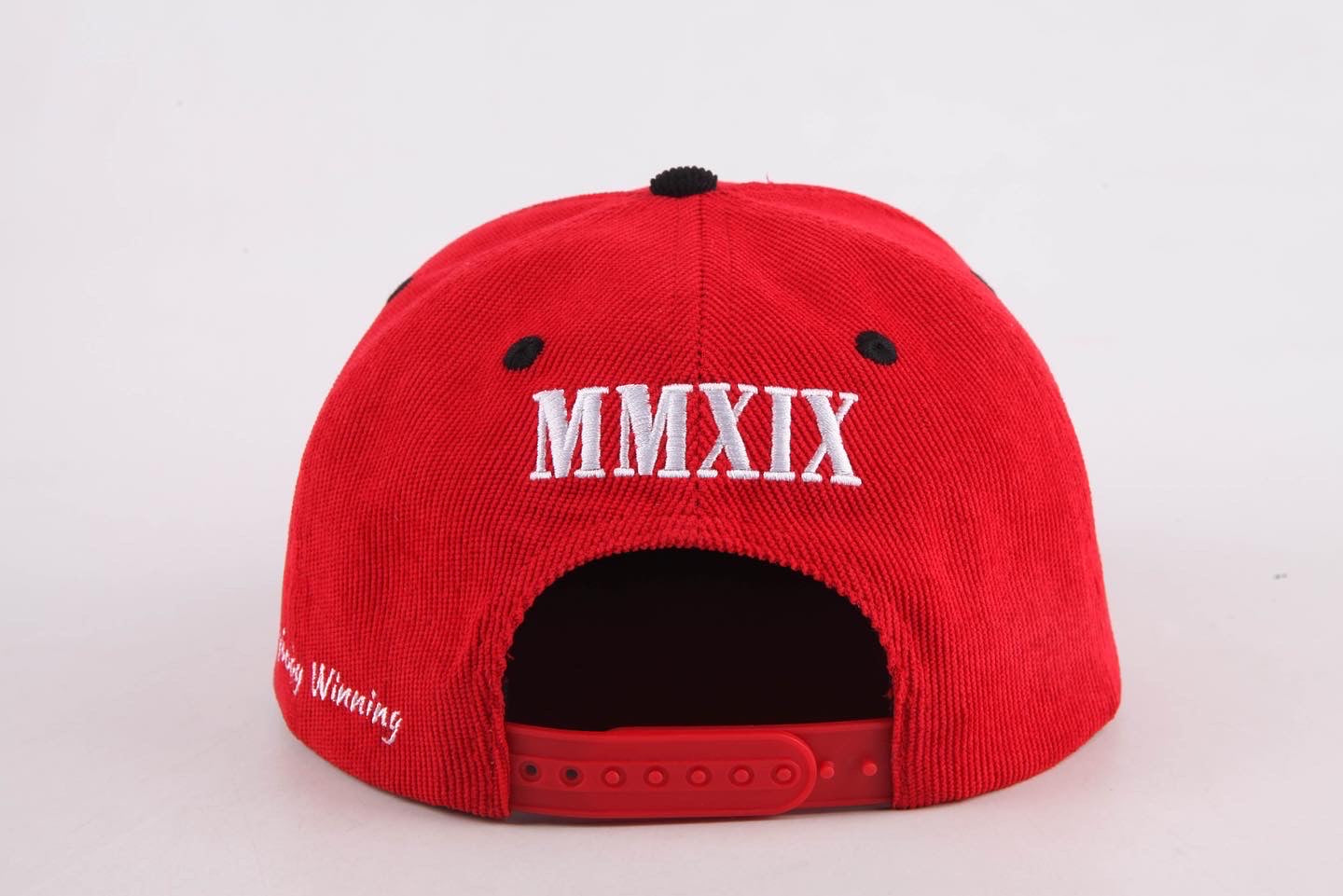"Fire Red" Corduroy Snapback